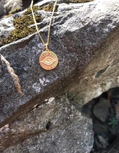 BIG EYE COIN NECKLACE - Thumbnail