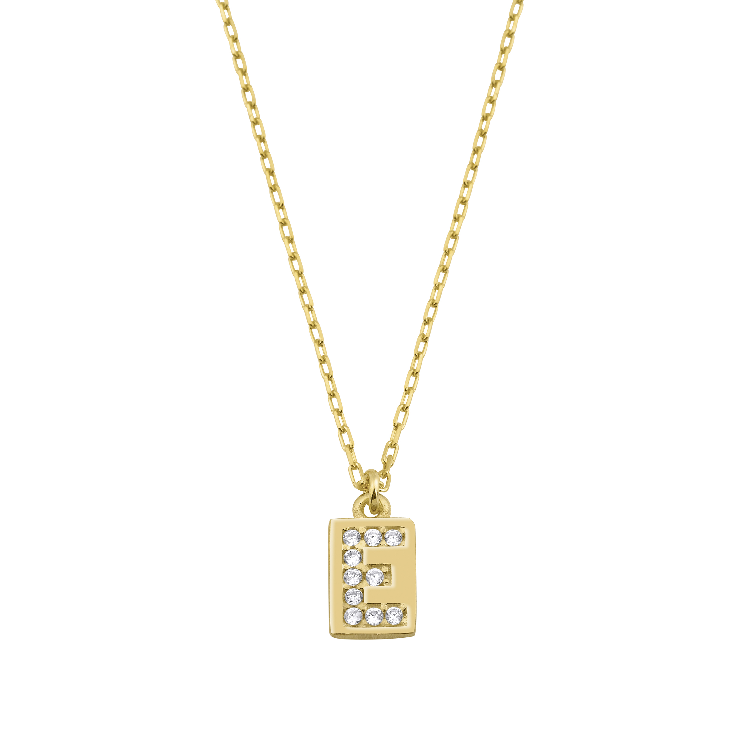 Gold e deals pendant