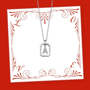  - FRAME A INITIAL NECKLACE