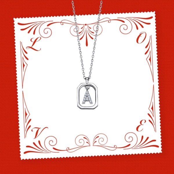 FRAME A INITIAL NECKLACE