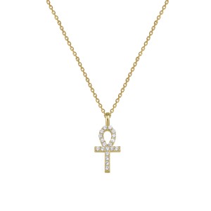  - PAVE ANKH NECKLACE