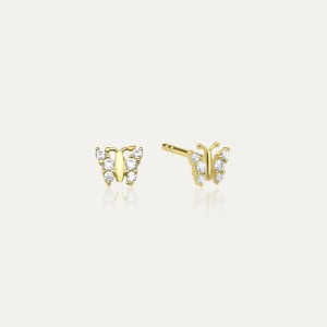  - PAVE BUTTERFLY EARRINGS